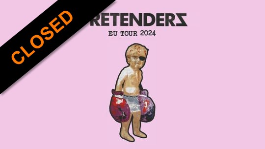 Be our guest for the Pretenders concert in Brussels (Belgium)